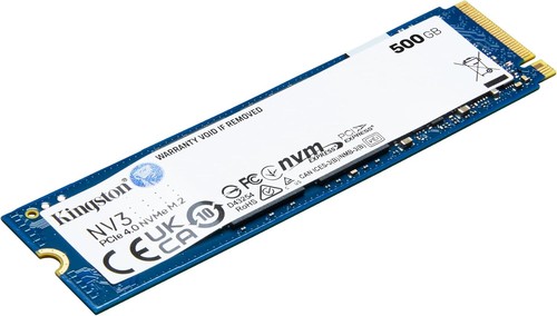 SSD 500GB Kingston NV3 M.2 2280 NVMe PCIe 4.0 3500MB/s - Interno per PC - Nuovo - Afbeelding 2 van 7