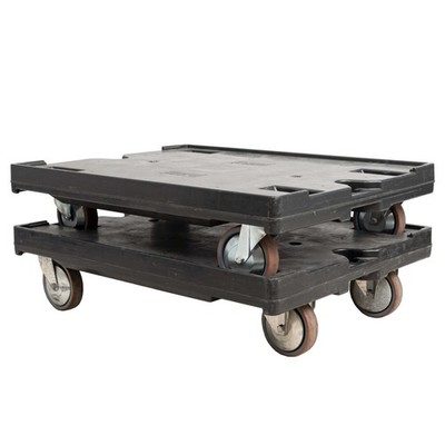 PROFI Schwerlast Transportroller 80x60 cm, schwarz, gebraucht, 2er Set