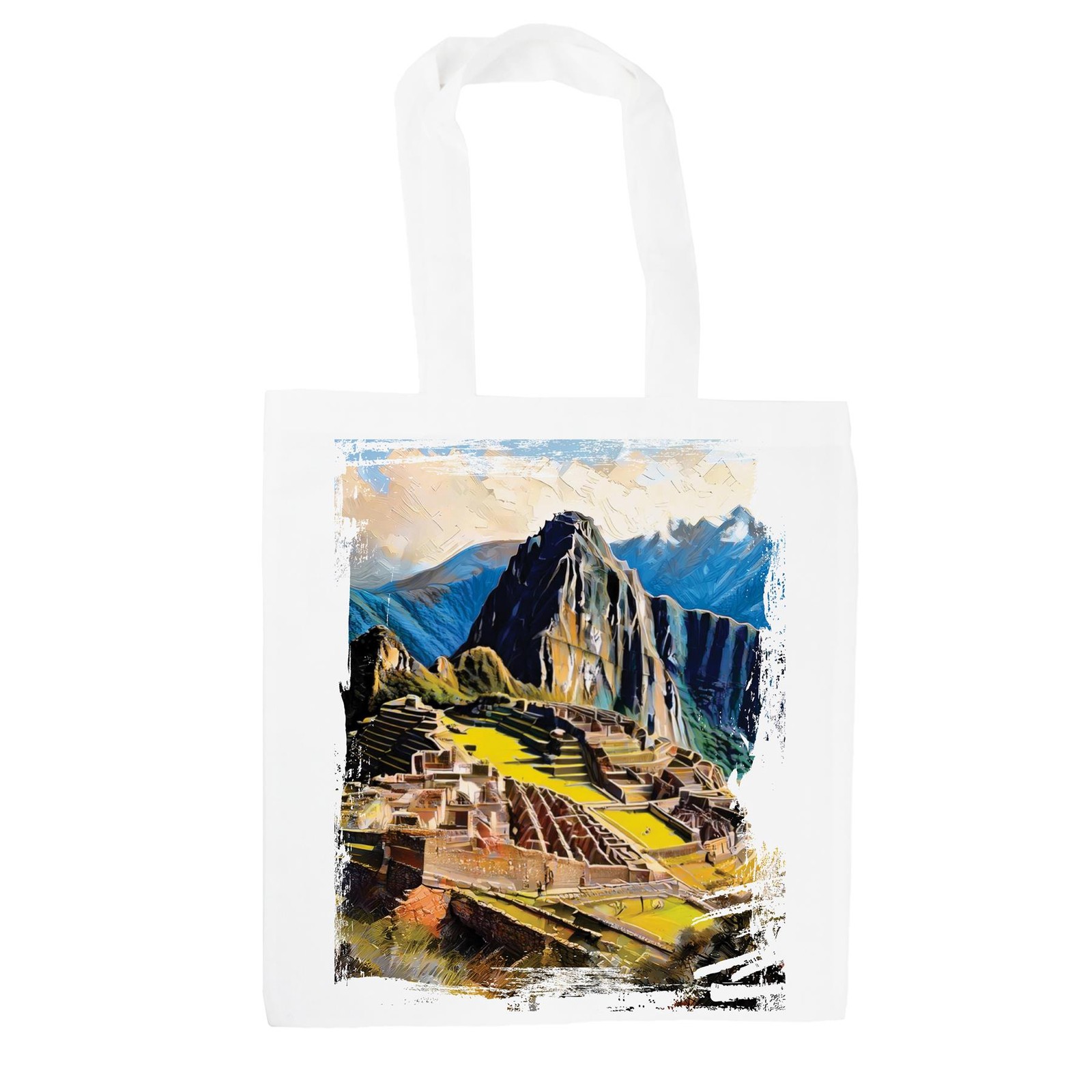 Machu Picchu Tote Bag - Seven Wonders Reusable Shopping Bag Gift