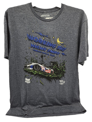 Nascar Working The Night Shift Tee Racing 2024 Men's Size Large
