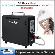 Propane Water Heater Shower W/Pump Portable for Outdoor Camping Hunting Cleaning