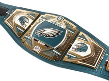 Jalen Hurts & Saquon Barkley Signed Philadelphia Eagles WWE Belt Ltd. Ed. #3/5