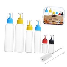 6 Squeeze Applicator Bottles - 2 each 1, 2 and 4 - 6 Pack