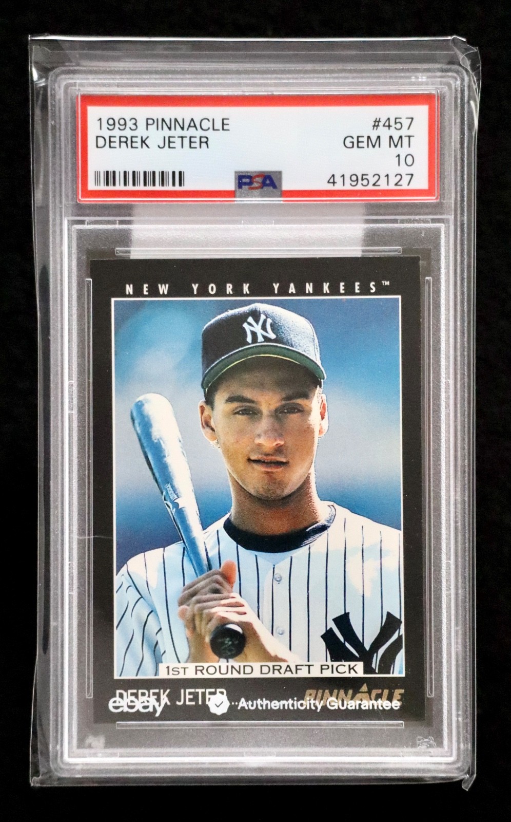 1993 Pinnacle Derek Jeter RC 1st Round Draft Pick #457 PSA 10 Yankees CX4