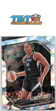 Kiah Stokes 2025 Panini Prizm WNBA Ice Prizms #58 Las Vegas Aces