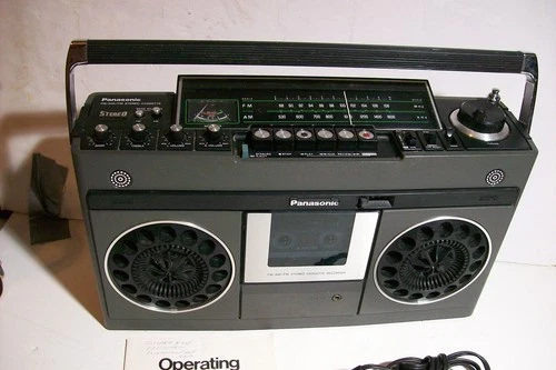 Vintage Panasonic RS-466AS Cassette Radio Boombox 1970's FM AM TAPE WORKS
