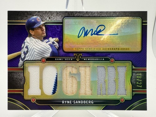 2024 Topps Triple Threads - Triple Threads Autograph Relics Ryne Sandberg /27