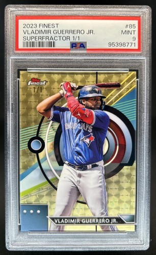 2023 Topps Finest Vladimir Guerrero Jr. Refractor SuperFractor #1/1 PSA 9
