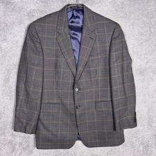Ralph Lauren Blazer Men 40S 100 Pure New Wool Windowpane Houndstooth Sport Coat