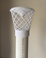 Radon mitigation vent cap for 3 inch pipe.