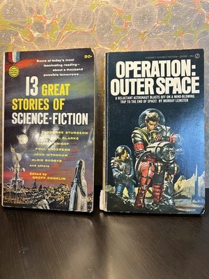 Sci-Fi Books Set - 13 Great Stories of Science-Fiction & Operation: Outer Space
