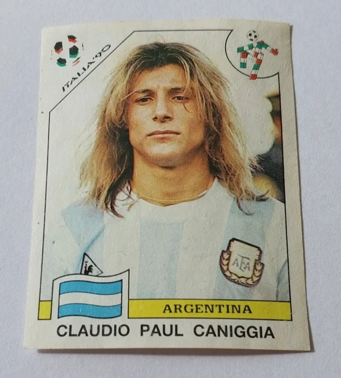 Panini Кубок мира Италия 90 наклейка Клаудио Каниджия редкая Аргентина издание #129 - Изображение 3 из 4