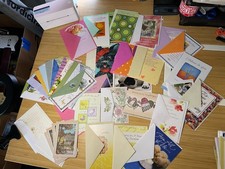 Huge Mixed Greeting Card Lot 200 Birthday Thank You Sympathy Holiday Envelopes
