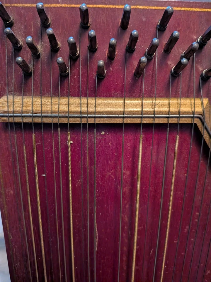 Oscar Schmidt Antique 45-string Zither (from the 1920's) - missing 4 strings - Image 4 of 4