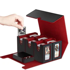 Commander Deck Box for Trading Card, 6 In 1 Card Storage Box Fits 1400+ Stand...