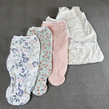Swaddle Wrap Sleep Sack Swaddle Baby Lot O-3 Months Zipper Adjustable Back Sleep
