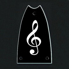 GUITAR TRUSS ROD COVER - Engraved Etch - Fits EPIPHONE Scoop - TREBLE CLEF Music