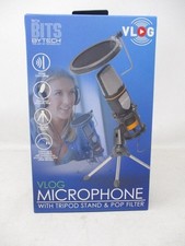 Tech Bits Bytech VLOG Microphone with Tripod Stand  Pop Filter