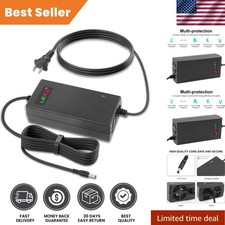 54.6V 2A Lithium Battery Charger - Compatible with Gotrax Models, LED Indicator