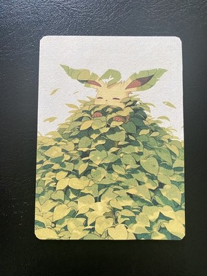 Anime ART STYLE Leafeon  Fan Full Art Pokemon Custom Card/perfect bookmark 