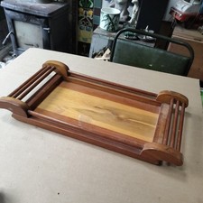 Vintage Inlaid Wooden Tray