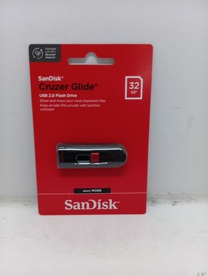 Sandisk Cruzer Glide. USB 2.0 FlSh Drive. 32 GB ( SDCZ60-032G-AW46) New. Sealed