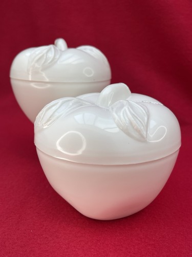 2er Set Apfelkocher Mikrowelle Vintage weiß