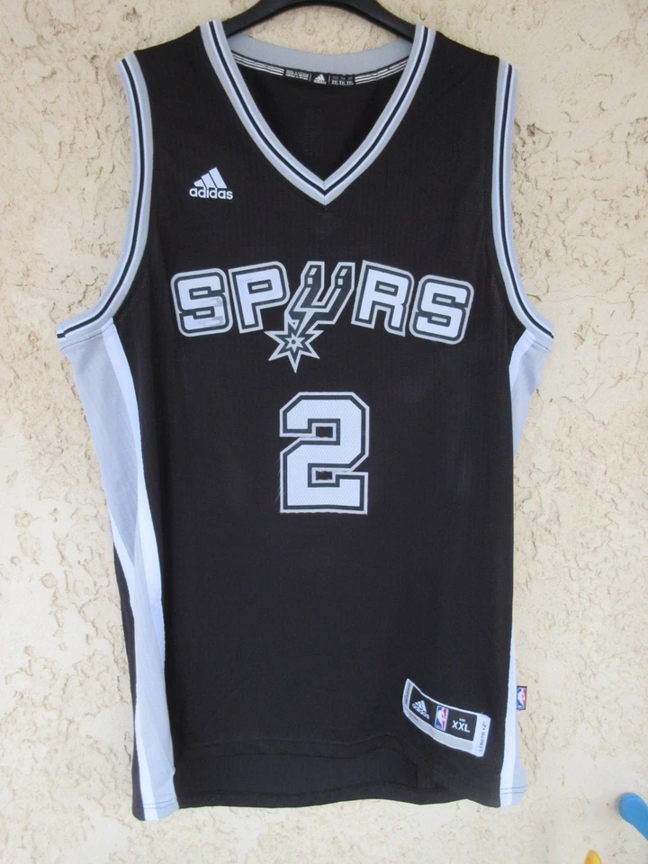 Maillot basket SAN ANTONIO SPURS Kawhi LEONARD n°2 ADIDAS NBA vintage shirt XXL - Photo 1/4