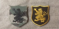NSWDG DevGru Gold SQN Crusader Lion 2 Patch Set - MCam Camo & Reg Sewn Image.