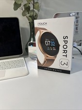 Itouch Sport 3 Smart Watch & Fitness Tracker, Women & Men, (43mm), Rosegold New