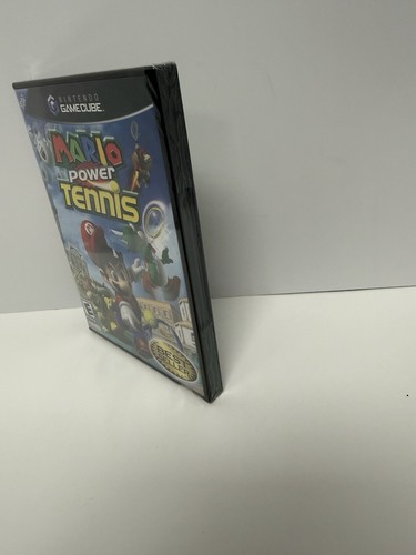 Mario Power Tennis GameCube New Sealed No Rips 1st Black Label - Picture 3 of 3