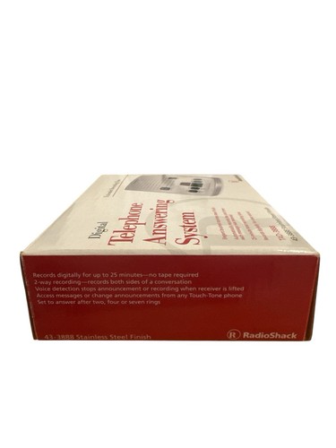 Radio Shack Digital Telephone Answering System Machine 43-3888 White New? - Picture 4 of 9