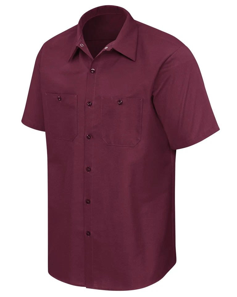 Red Kap Men's Short Sleeve Industrial Work Shirt - Image 4 of 4