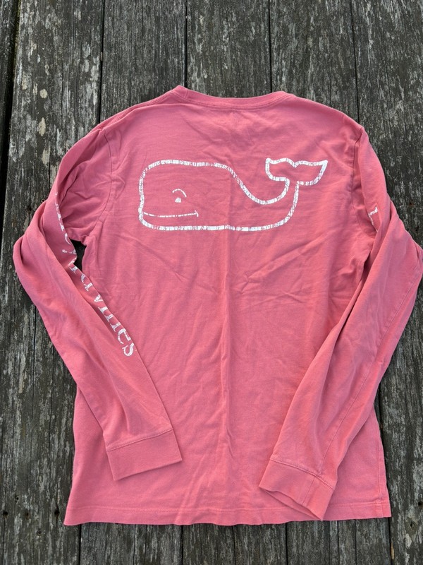 Vineyard Vines ~ Women's Pink Long Sleeve T-shirt ~ Bethany Beach ~ Size XS