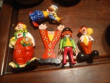 Vtg Rare Clown"Y"Sevi Kids Alphabet Wooden Letter 4 MORE COLLECTIBLES Geobra 80s