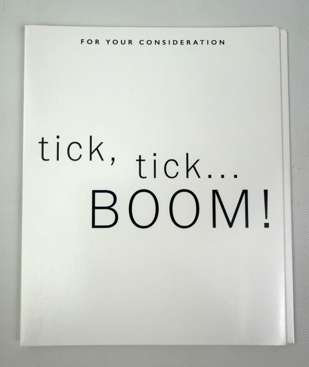 RARE FYC Blu-Ray - Tick, Tick... Boom! 2021 Netflix FYC Awards Promo Screener