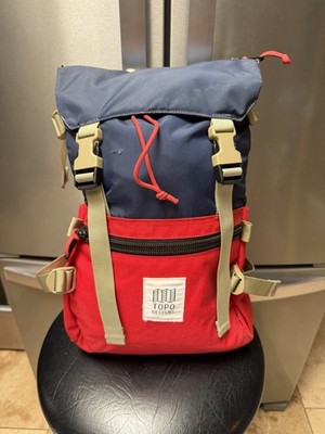 Topo Designs Rover Pack Classic Backpack Navy Blue/Red