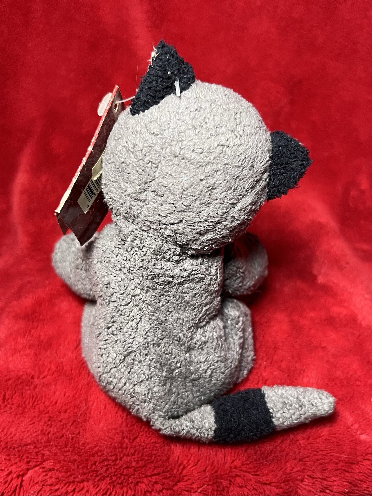 Russ Luv Pet Racky Raccoon Grey Chamois 5” Beanie Plush Small Floppy Lovey Tag!