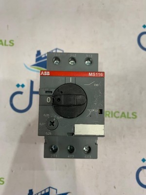 NEW ABB MANUAL MOTOR STARTER MS116-0.4 0.25-0.4 AMP 3 POLE (SET OF 3) FREE SHIP