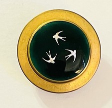 Ex rare BIRD Foil Button, Ca., 1920s/1930s