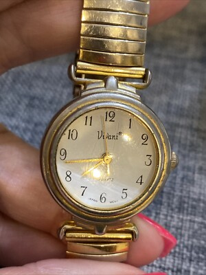 Viviana Vintage Stainless Steel Wristwatch EUC Vintage Viviani Quartz Watch – Dovetail main image 4