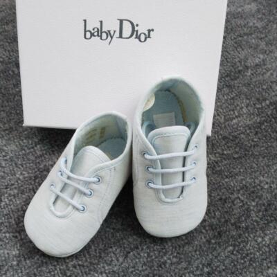 Scarpina per neonati Pelle di agnello Cannage oro metallizzato | DIOR