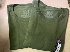 Pack of 2, OD Green, Fruit of The Loom S/S Pocket T-Shirts - 3XLarge