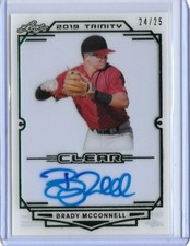 2019 Leaf Trinity BRADY MCCONNELL Clear Acetate Green Foil Auto RC 24/25 Royals