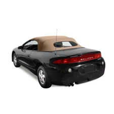 Mitsibushi Eclipse 1996-1999 Convertible Top - Camel Twill Vinyl Glass Window