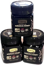Manuka Honey, COMVITA Certified UMF 5 MGO 83 8.8 OZ  3 JARS  New Zealand