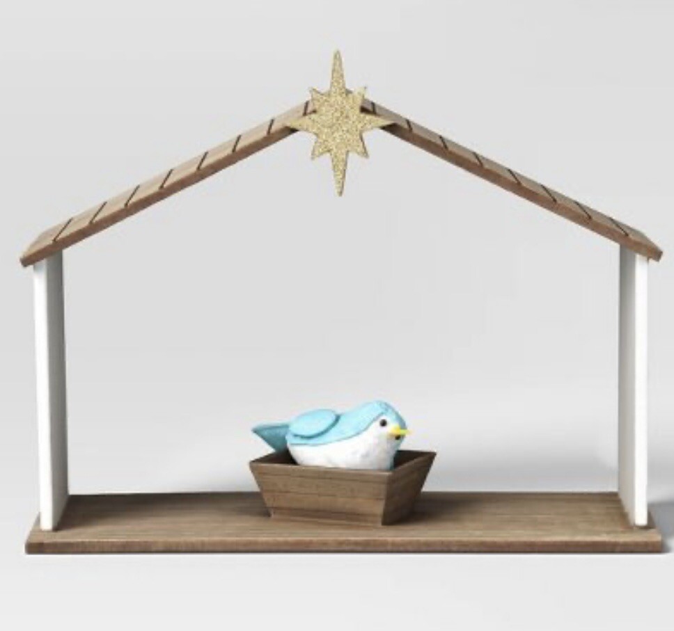 NEW Target Christmas Featherly Friends Birds Nativity Set