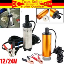 DC 12V / 24V Auto Edelstahl Tauchpumpe Wasserpumpe Diesel Öl Pumpe Transfer DE