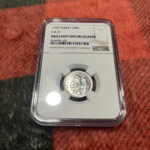 1999 Turkey 50,000 Lira Graded NGC MS 65 FAO Issue BRILLIANT UNCIRCULATED