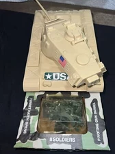 Vintage Tim Mee Tank M60 w/ Toy Soldiers Processed Plastic 7520 Made in USA